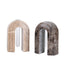 CAC10697-KM Marble  Arch Vase - Dark Coffee