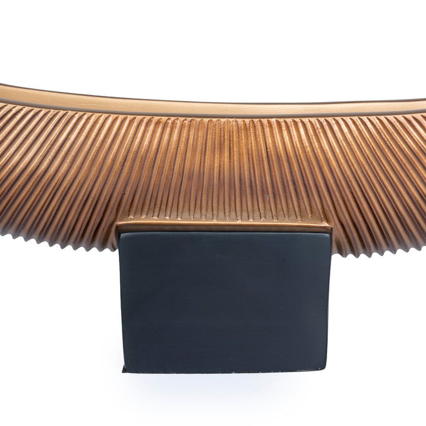 CAC10699-KM Decorative Boat Vase - Brown