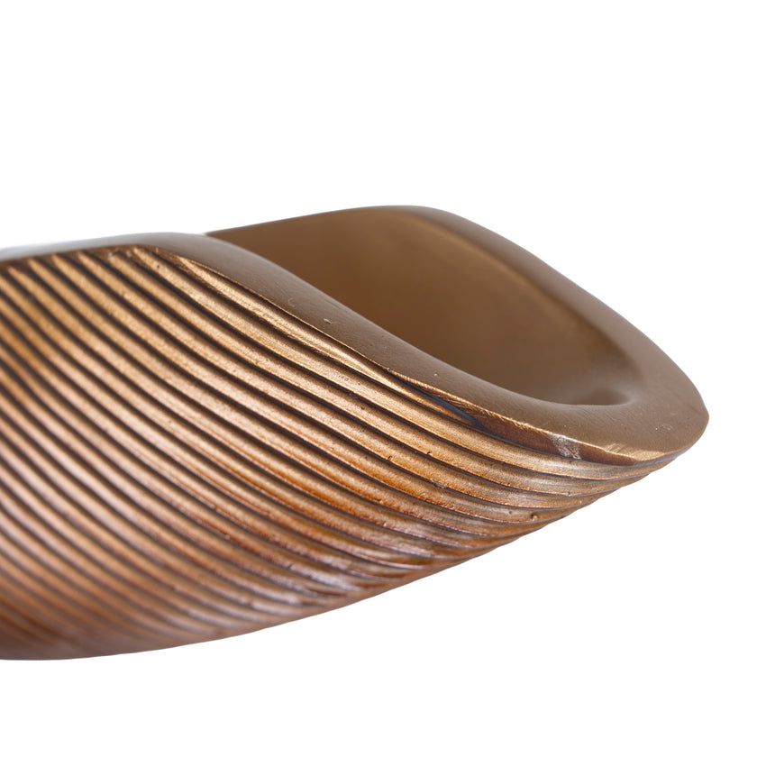 CAC10699-KM Decorative Boat Vase - Brown