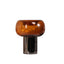 CAC10701-KM Amber Large Glass Vase - Brown