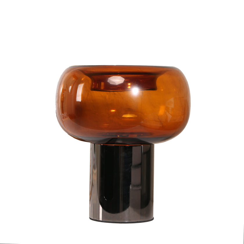 CAC10701-KM Amber Large Glass Vase - Brown