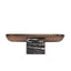 CAC10713-KM Marble Base Steel Tray - Brown