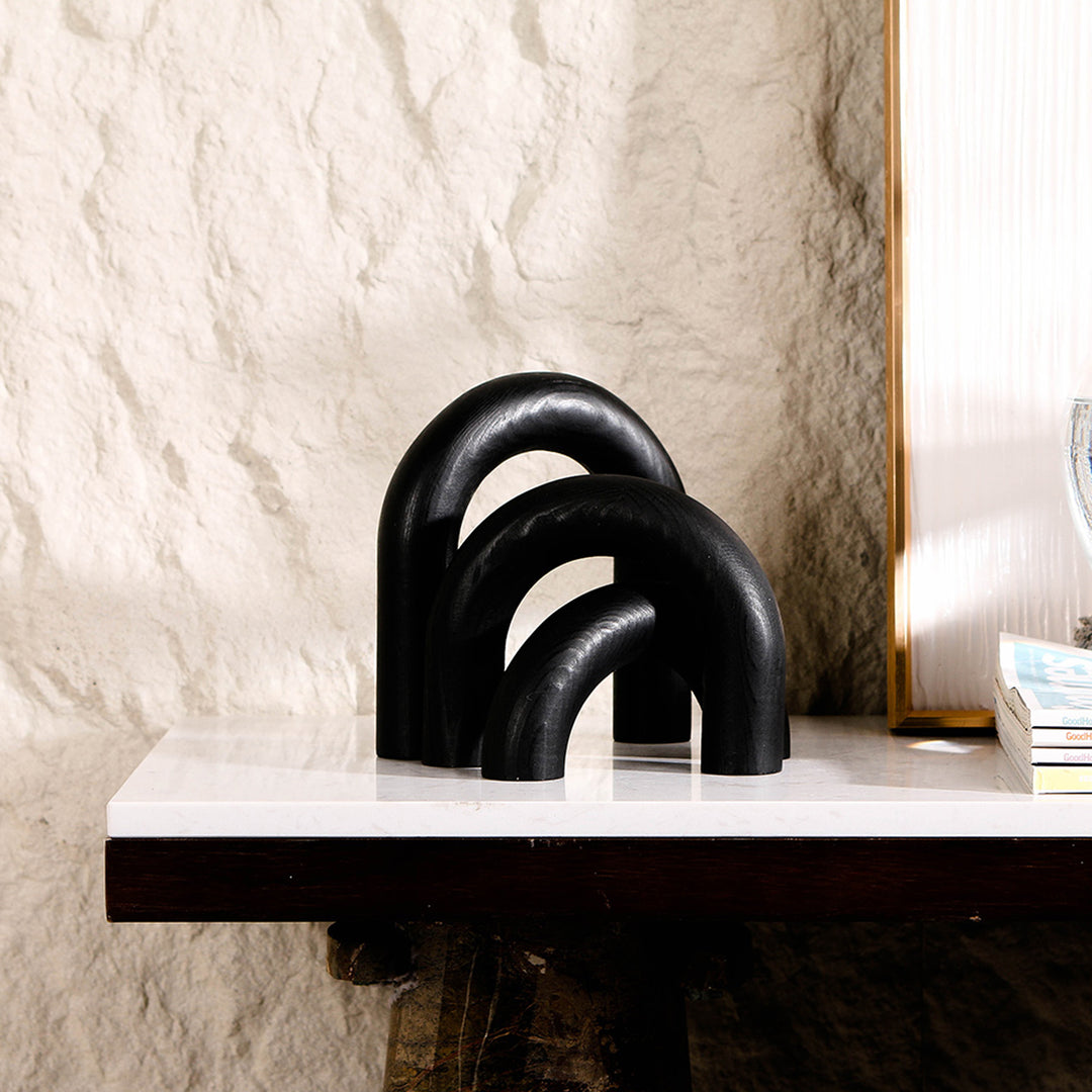 CAC10715-KM Modular Arches - Black | Calibre Furniture