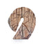 CAC10721-KM Sea Waves Marble Sculpture - Brown