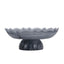 CAC10724-KM Lotus Glass Tray - Grey