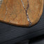 CAC10743-FC Leaf Shaped Marble Plate - Coffee