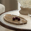 CAC10743-FC Leaf Shaped Marble Plate - Coffee
