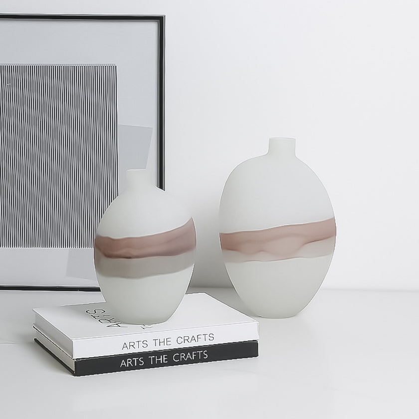 CAC10748-FC Flowing Vase A - White