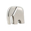 CAC10750-FC Ceramic Elephant Sclupture - Silver