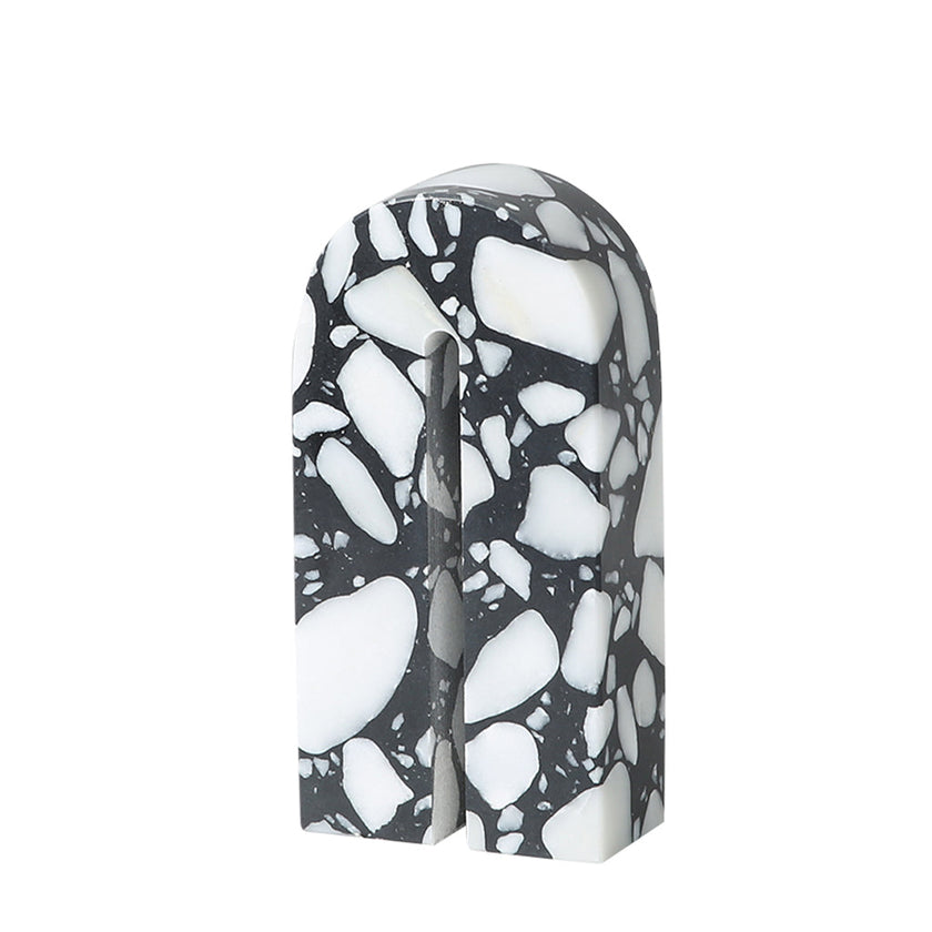 CAC10755-FC Arch Decorative Marble Sclupture A - Black & White