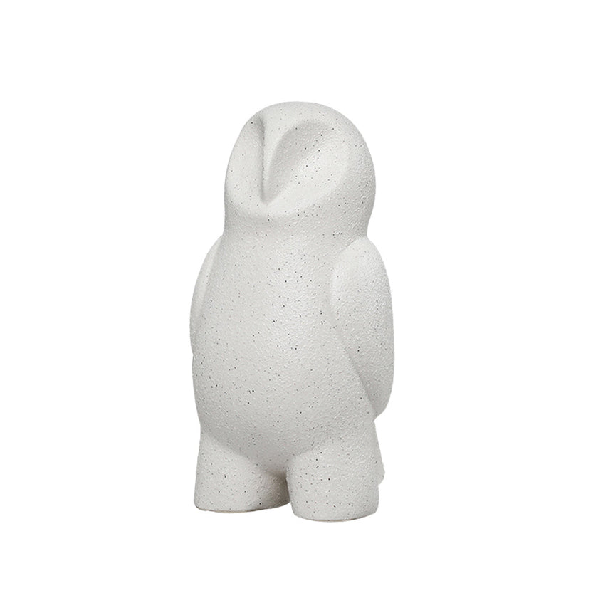 CAC10760-FC Ceramic Sand Owl - White