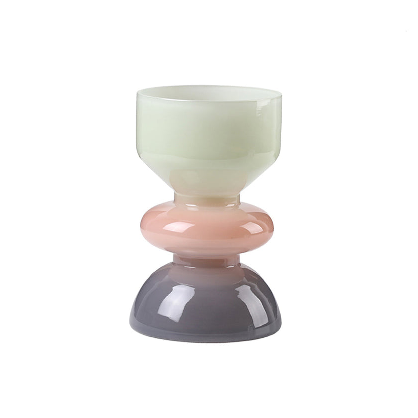 CAC10762-FC Green Mouth Glass Vase B