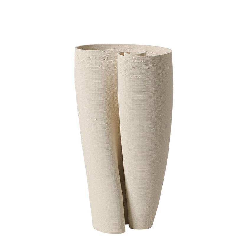 CAC10794-FC Ceramic Threaded Rotating Vase A