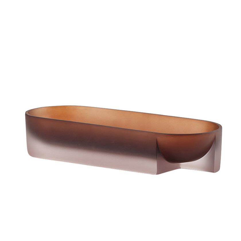 CAC10815-FC Transparent Plate - Brown