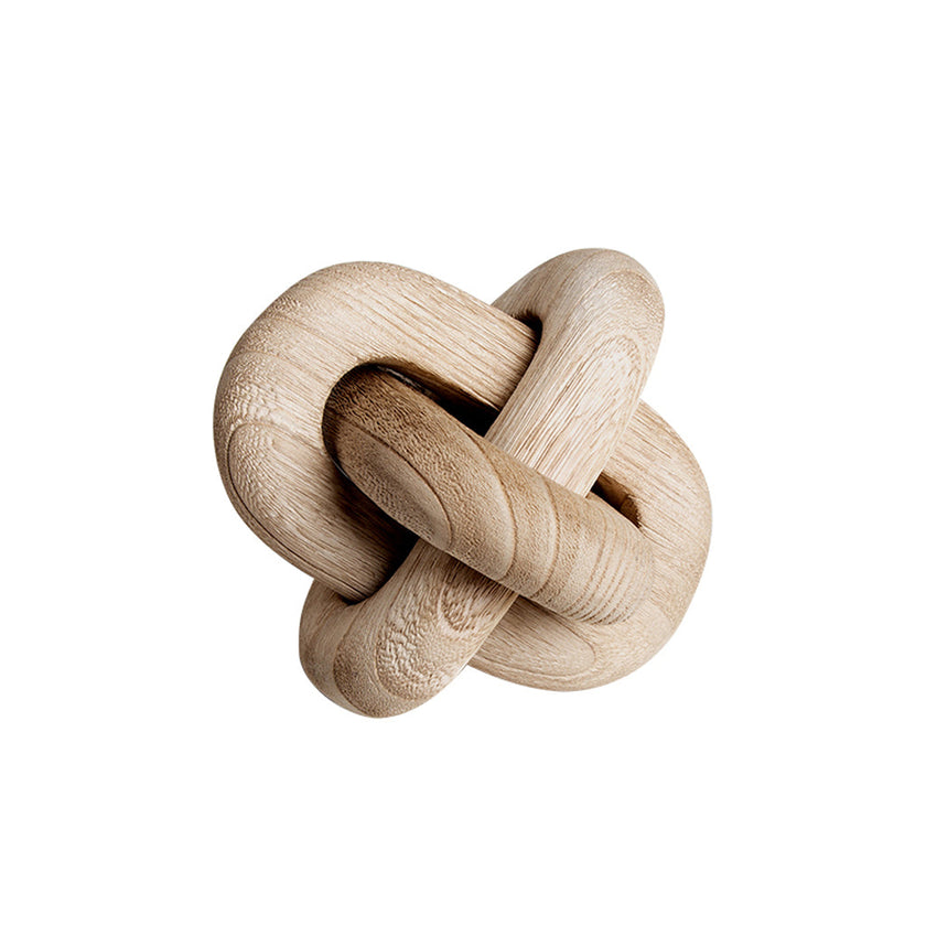 CAC10819-FC Three Ring Buckle Ornaments - Natural
