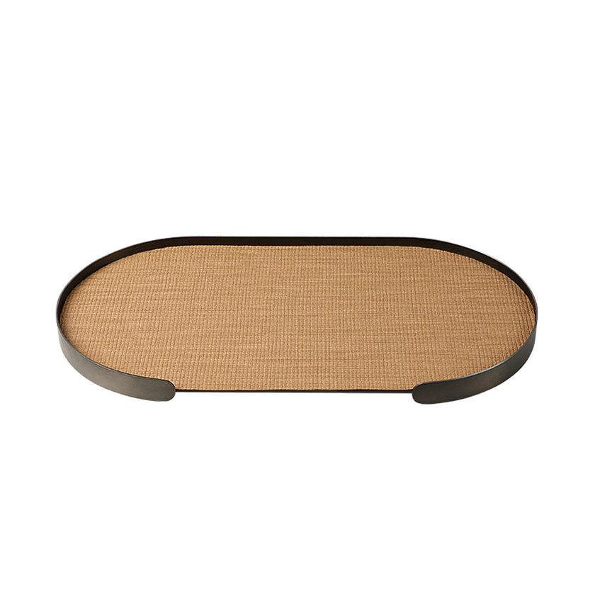 CAC10833-FC Oval Tray Coffee A