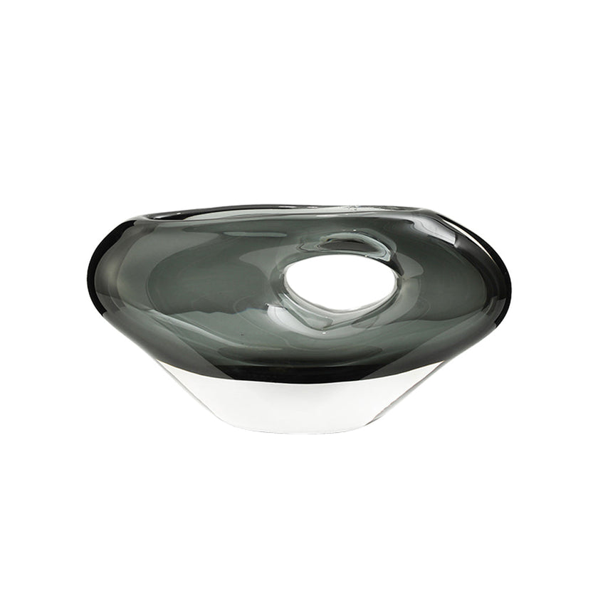 CAC10836-FC Medium Hole Vase B - Grey