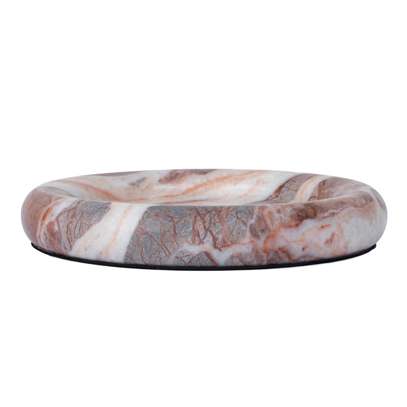 CAC12533-KM Marble Bowl - Red Ochre