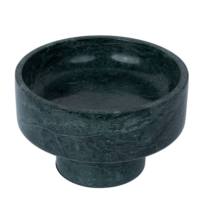 CAC12534-KM Round Marble Tray - Green