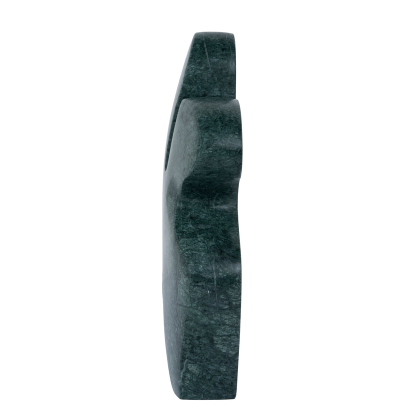 CAC12535-KM Carved Marble Accent Sculpture - Green