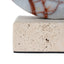 CAC12536-KM Halo Marble Sculpture - Bulgari Red
