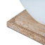 CAC12537-KM Organic Shape Marble Sculpture - Clay White