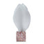CAC12539-KM Geometric Marble Sculpture - Red Ochre