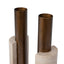 CAC12651-KM  U-Shape Vase - Darkend Bronze