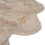 CAC12652-KM Petal Shaped Travertine Vase - Beige