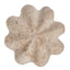 CAC12652-KM Petal Shaped Travertine Vase - Beige