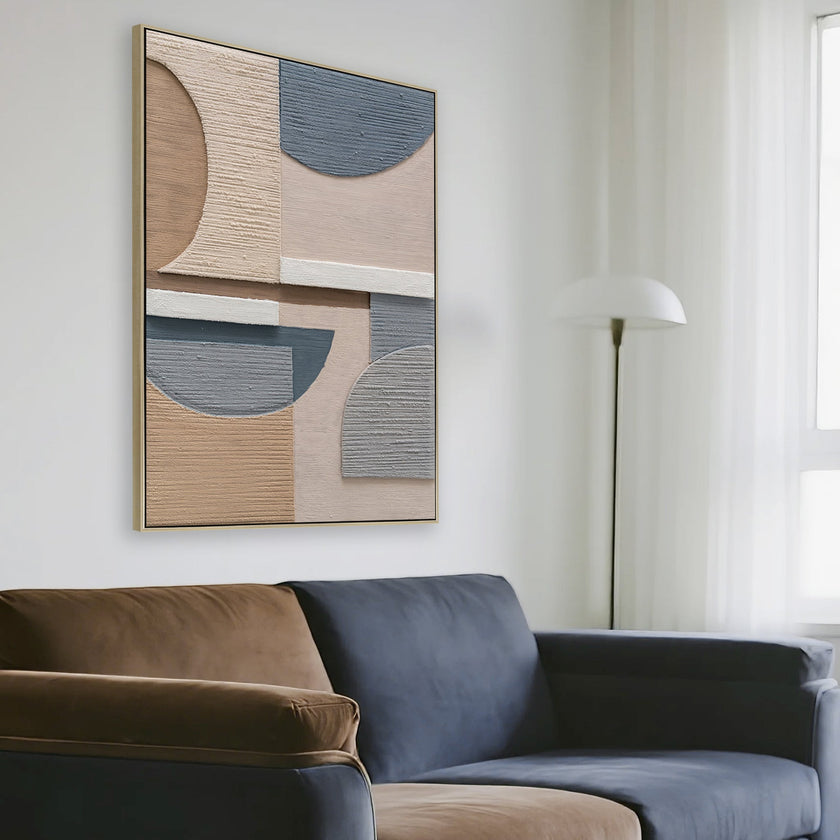 CAR12190-CLO 80 x 120cm Framed Canvas - Natural