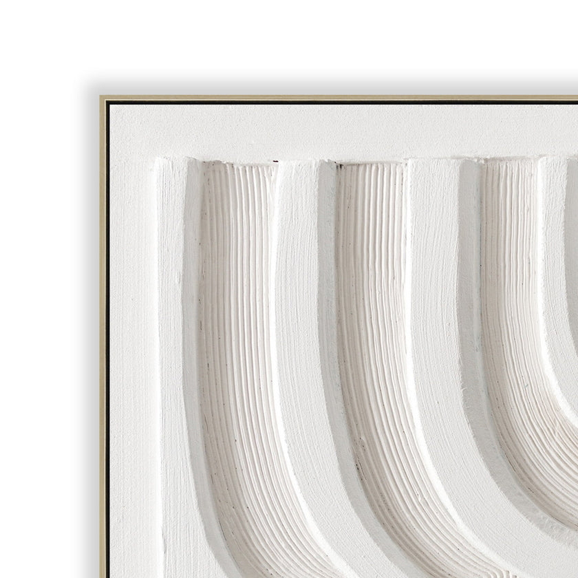 CAR12191-CLO 80 x 80cm Framed Canvas - Natural