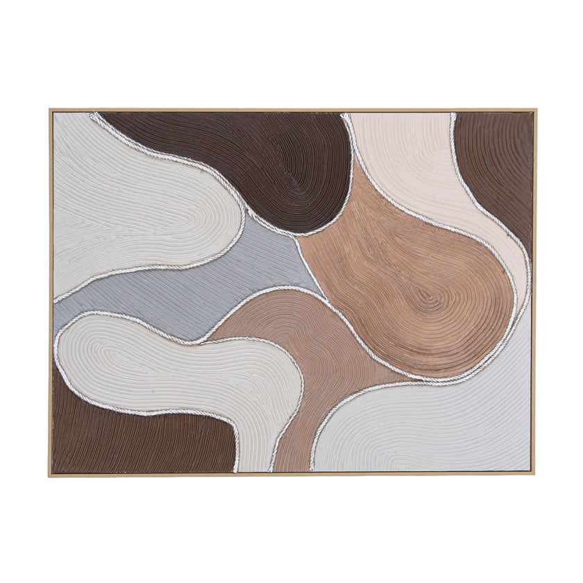 CAR12193-CLO 120 x 90cm Framed Canvas - Natural