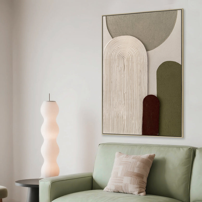 CAR12195-CLO 60 x 90cm Framed Canvas - Natural