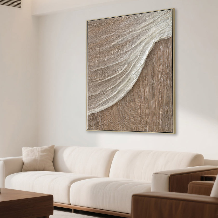 CAR12197-CLO 80 x 100cm Framed Canvas - Natural