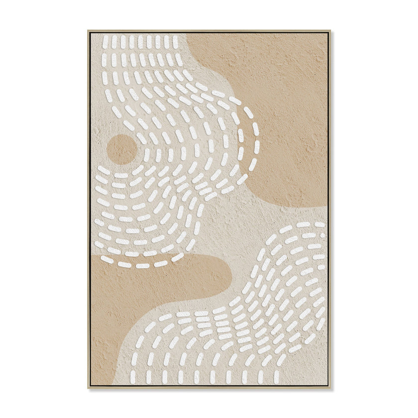 CAR12203-CLO 80 x 120cm Framed Canvas - Natural