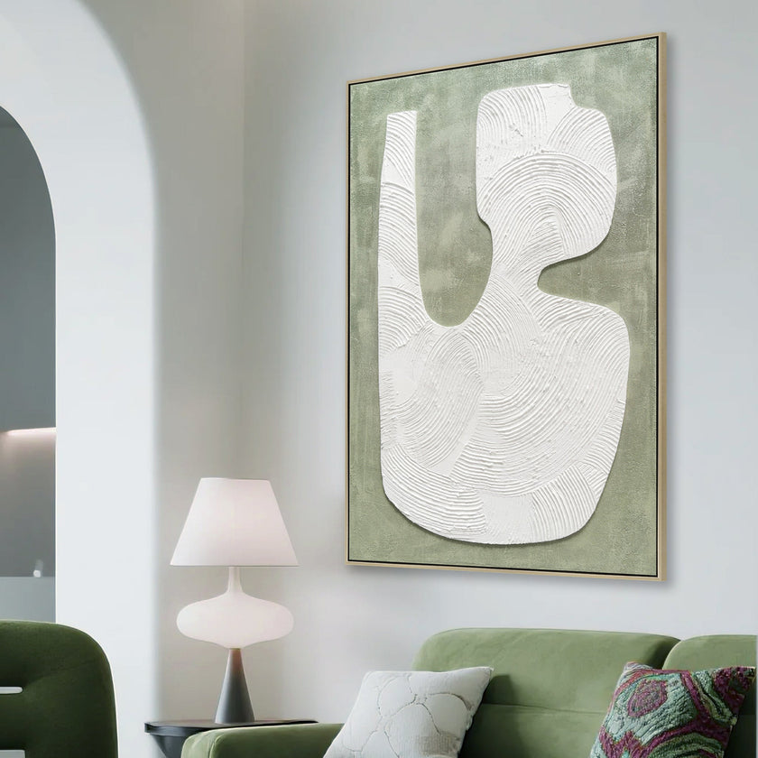 CAR12209-CLO 80 x 120cm Framed Canvas - Natural