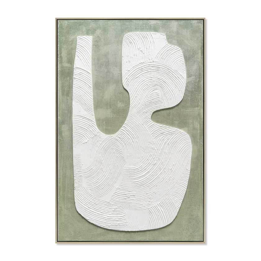 CAR12209-CLO 80 x 120cm Framed Canvas - Natural