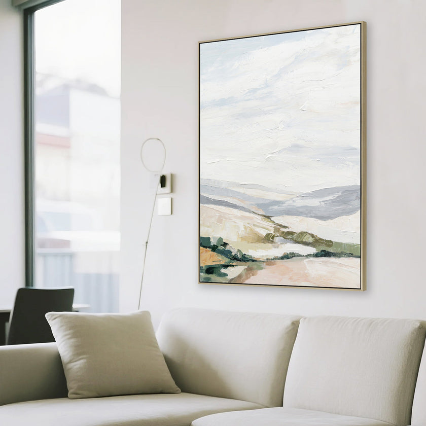 CAR12210-CLO 80 x 120cm Framed Canvas - Natural