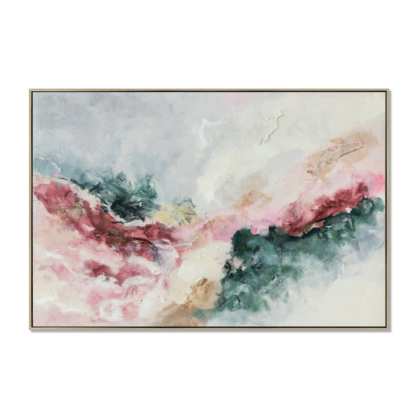 CAR12222-CLO 120 x 80cm Framed Canvas - Natural