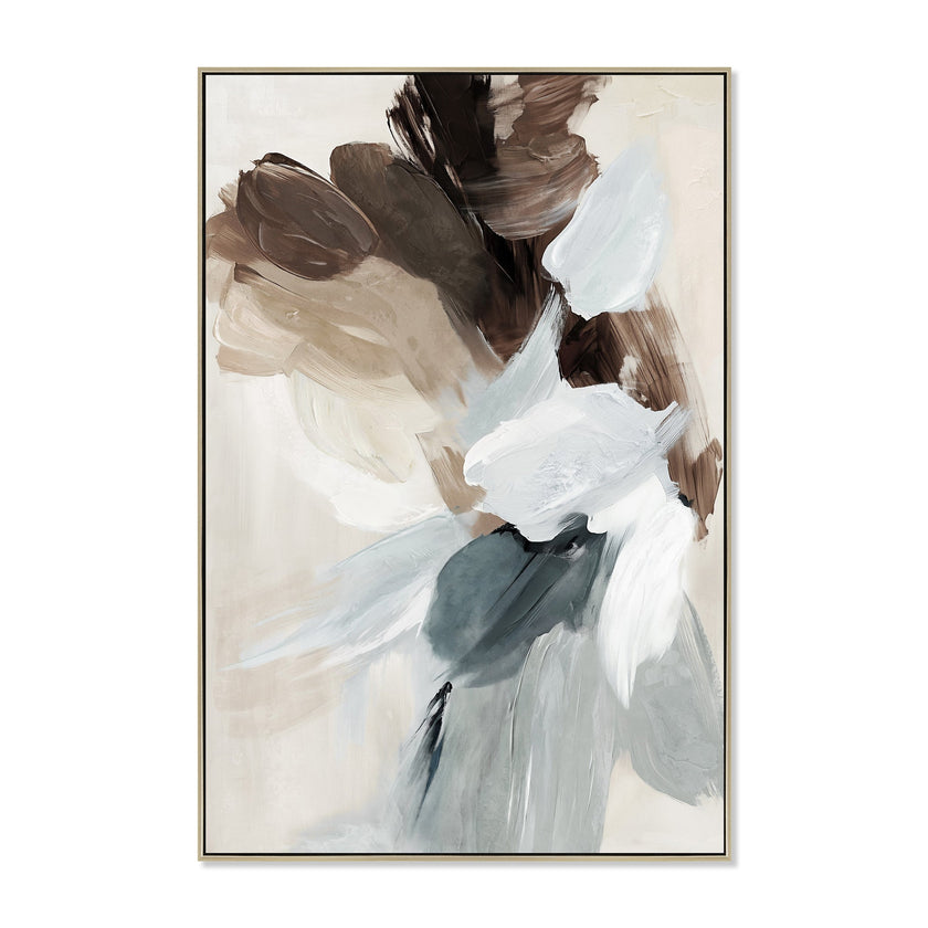 CAR12223-CLO 80 x 120cm Framed Canvas - Natural