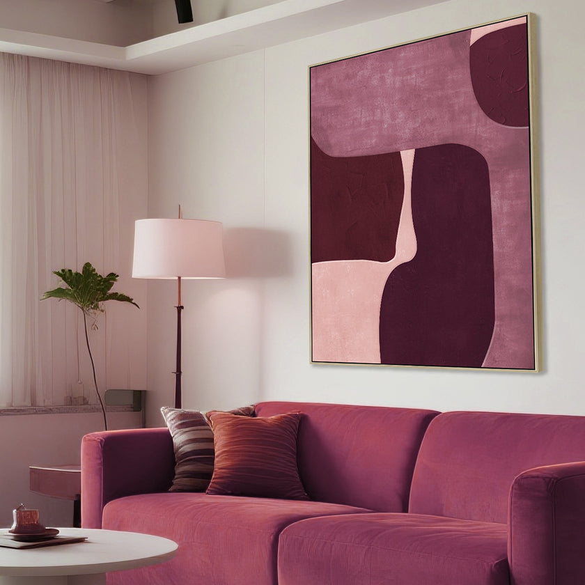 CAR12226-CLO 100 x 140cm Framed Canvas - Natural