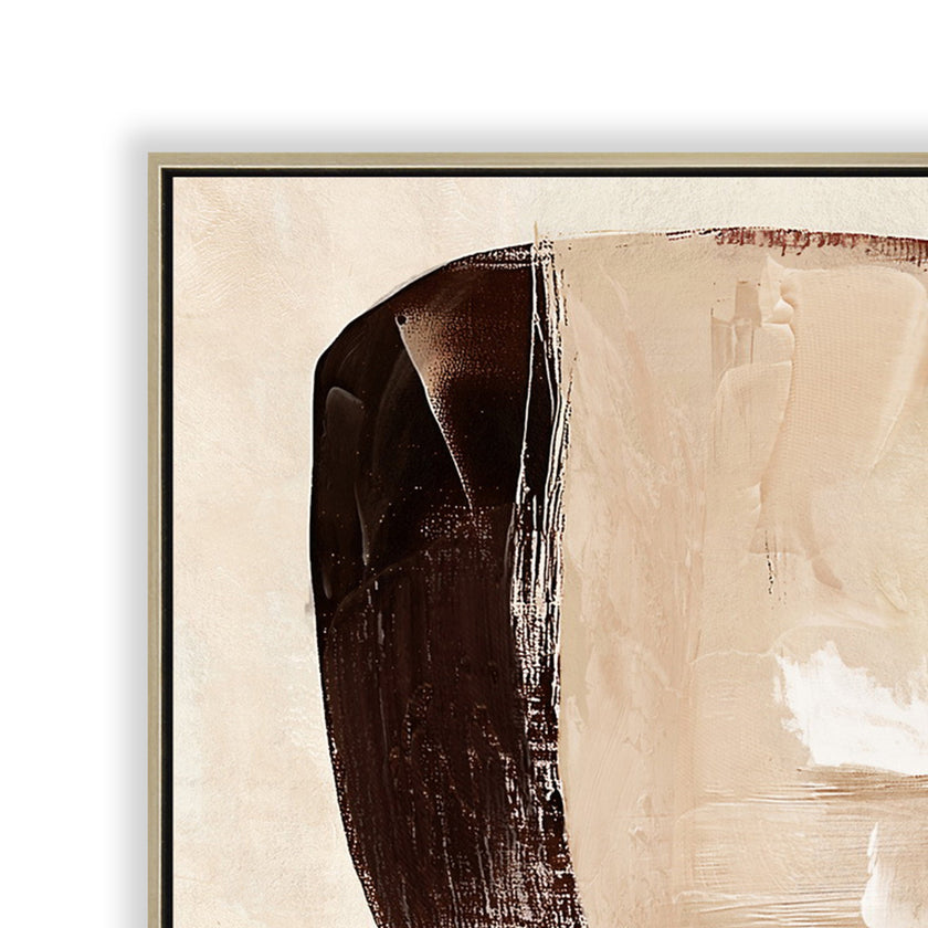 CAR12243-CLO 80 x 120cm Framed Canvas - Natural