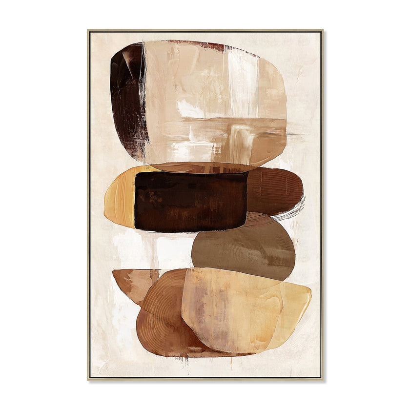 CAR12243-CLO 80 x 120cm Framed Canvas - Natural