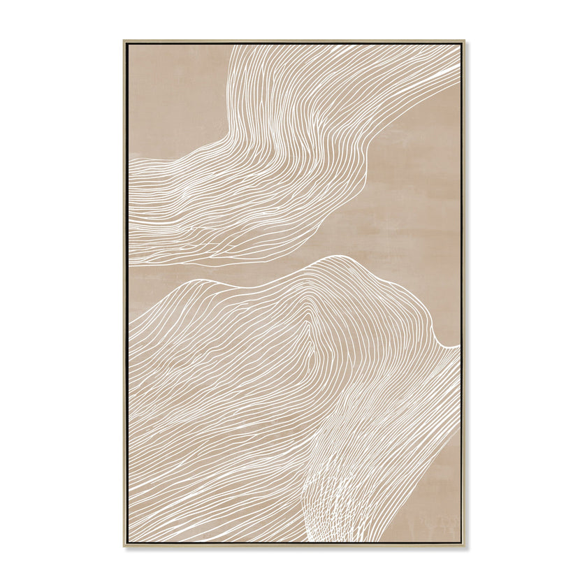 CAR12251-CLO 80 x 120cm Framed Canvas - Natural