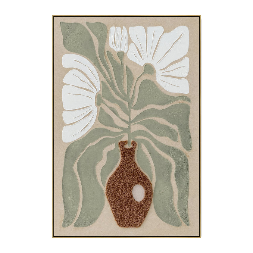 CAR12309-CLO 60 x 90cm Framed Canvas - Light Natural