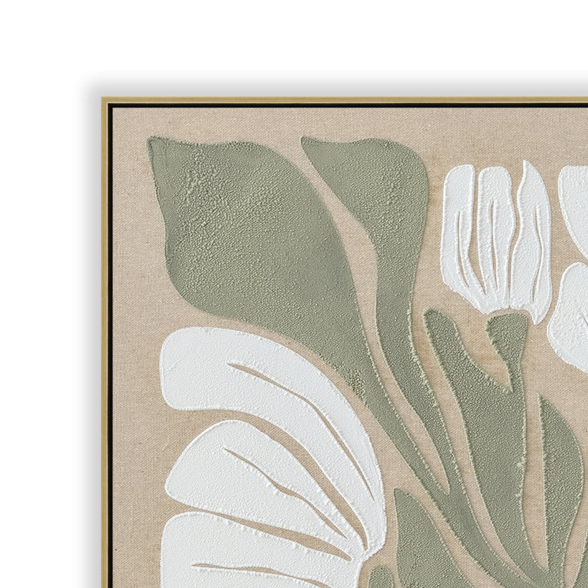 CAR12309-CLO 60 x 90cm Framed Canvas - Light Natural