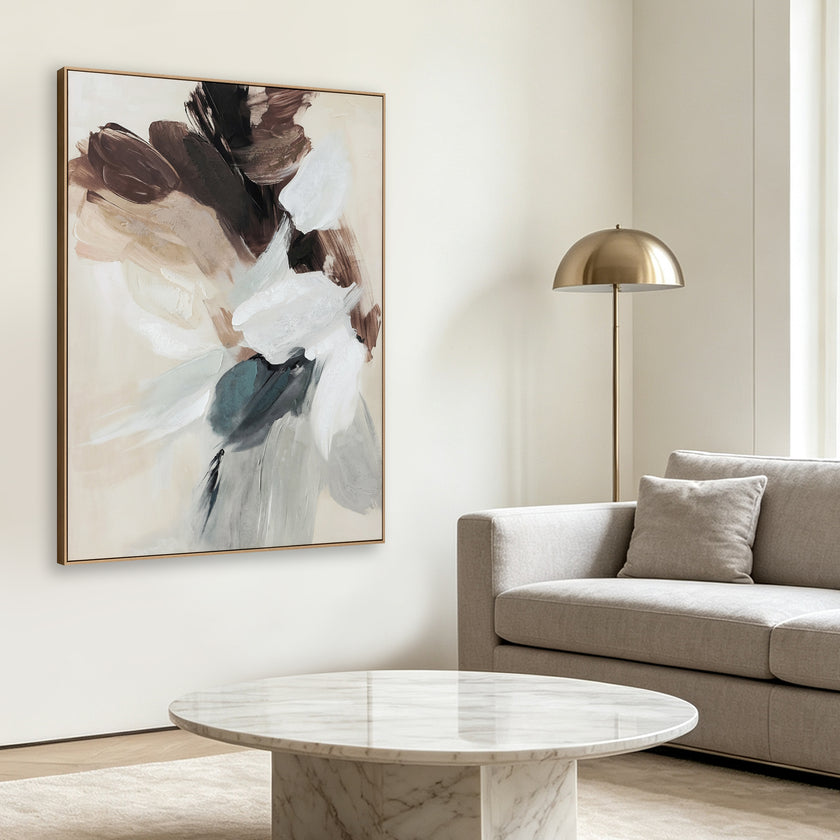 CAR12732-CLO 150 x 120cm Framed Canvas - Natural