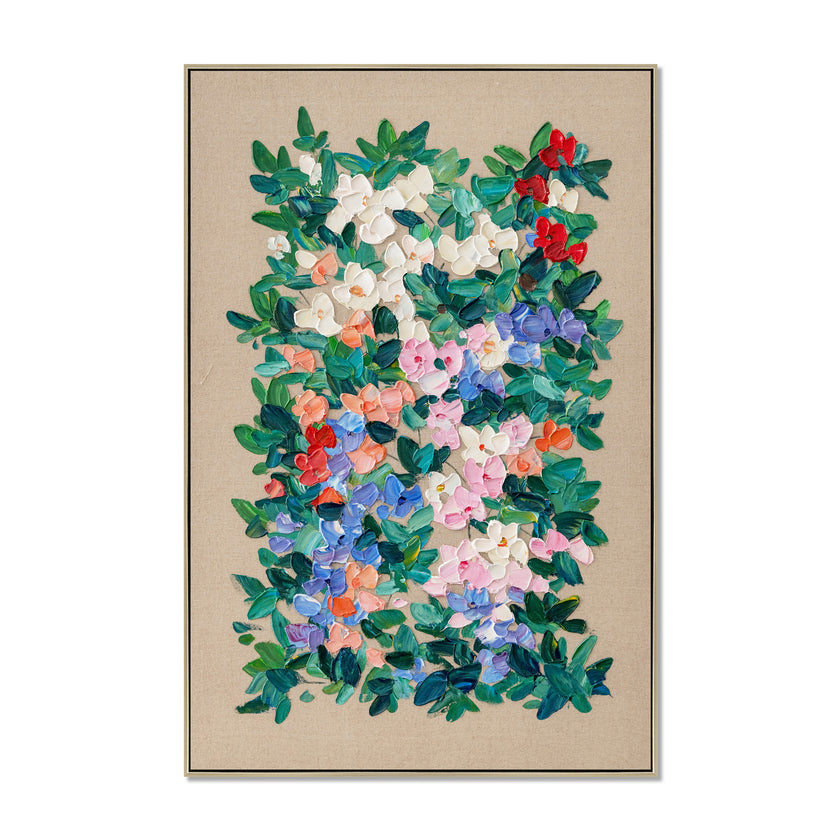 CAR12835-CLO 80 x 120cm Framed Canvas - Natural