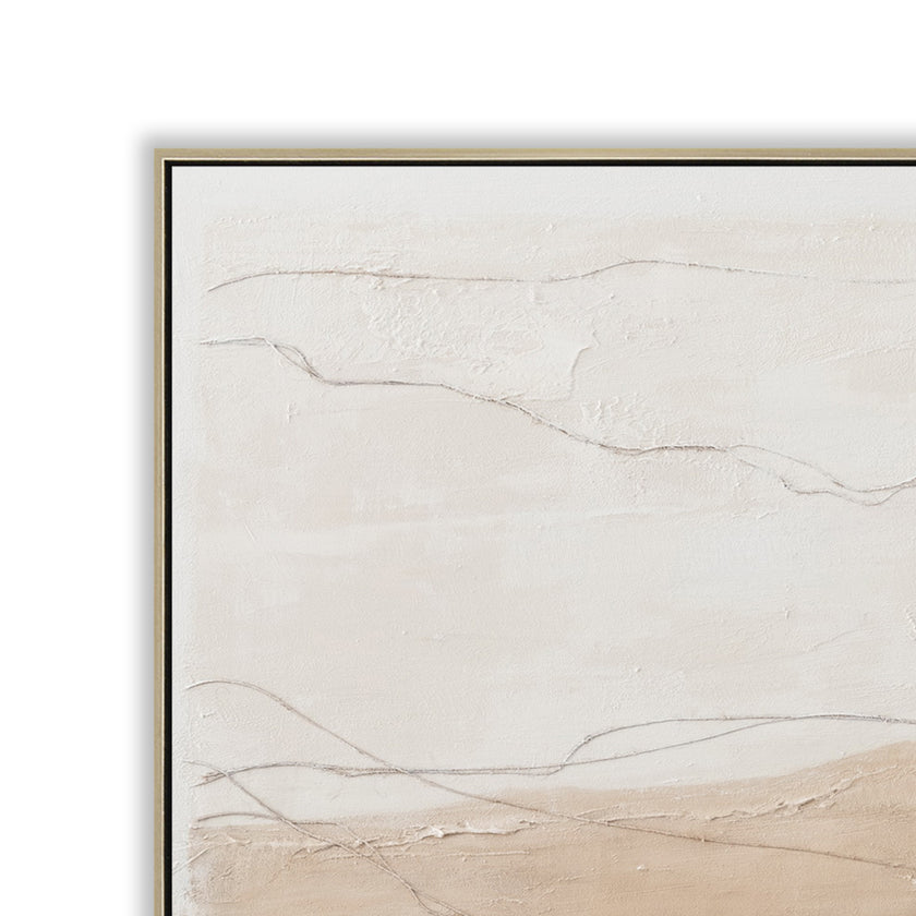 CAR12838-CLO 100 x 150cm Framed Canvas - Natural